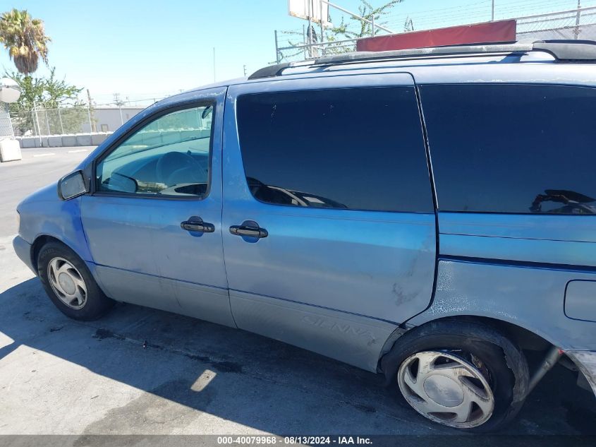 1999 Toyota Sienna Le VIN: 4T3ZF13C9XU167920 Lot: 40079968