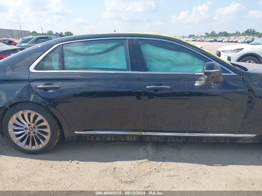 2018 Genesis G90 5.0 Ultimate VIN: KMHG54JH4JU049669 Lot: 40080025