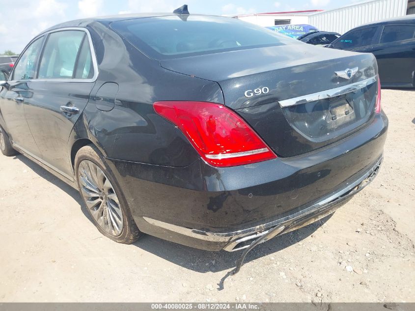 KMHG54JH4JU049669 2018 Genesis G90 5.0 Ultimate