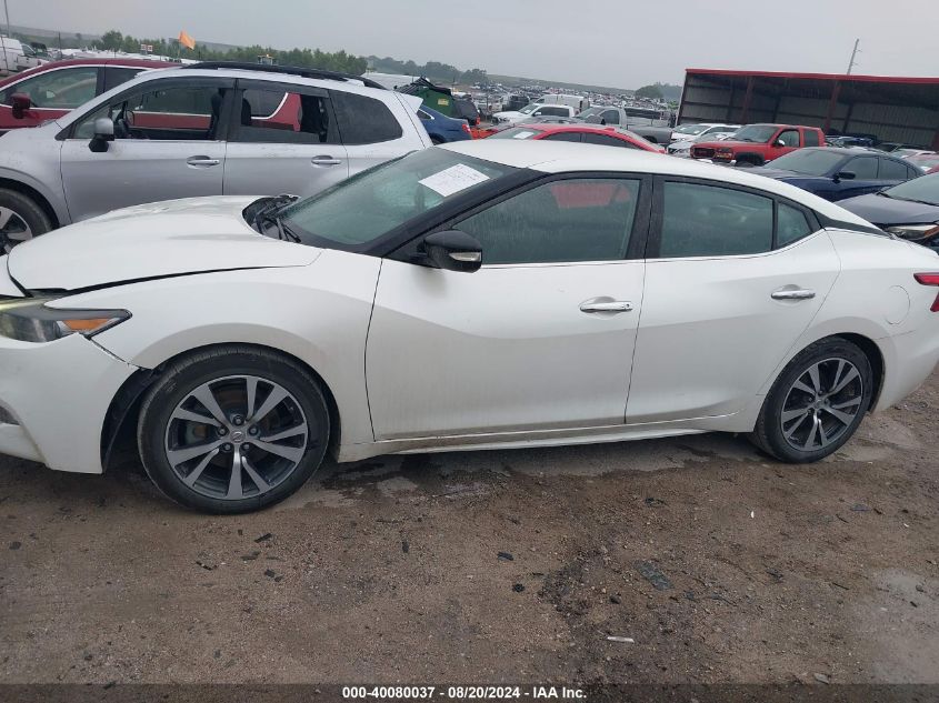 2017 Nissan Maxima 3.5S/Sv/Sl/Sr/Plat VIN: 1N4AA6AP4HC394456 Lot: 40080037