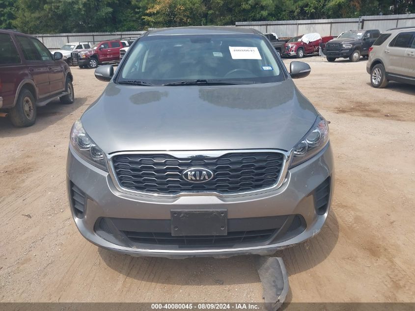 2019 Kia Sorento 3.3L Lx VIN: 5XYPG4A53KG492211 Lot: 40080045