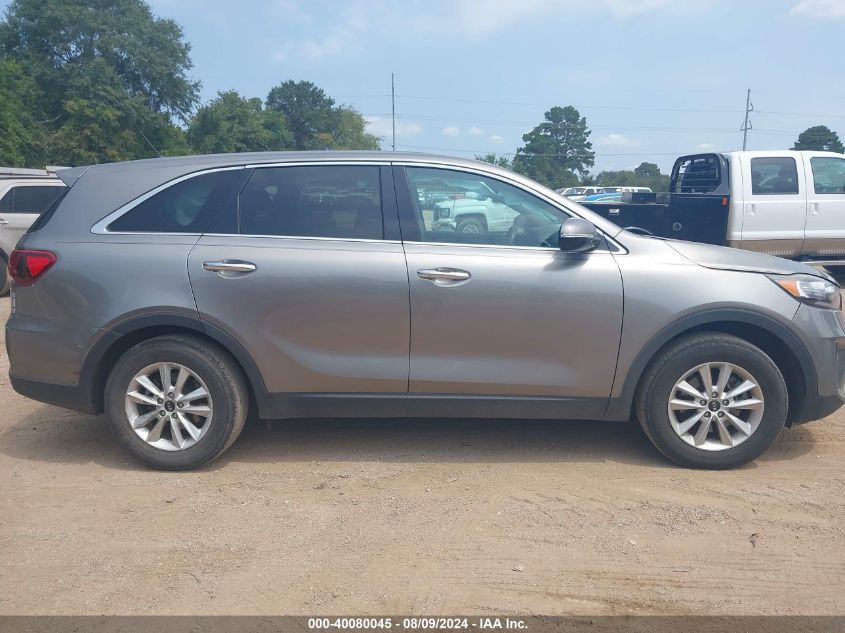 2019 Kia Sorento 3.3L Lx VIN: 5XYPG4A53KG492211 Lot: 40080045