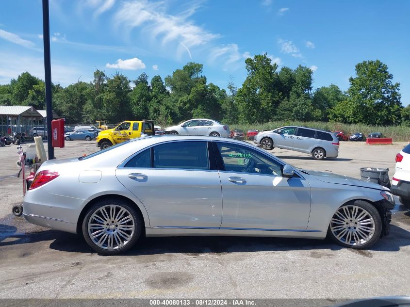 2015 Mercedes-Benz S 550 VIN: WDDUG8CB0FA109737 Lot: 40080133