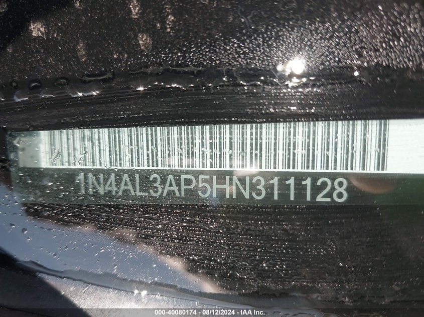 VIN 1N4AL3AP5HN311128 2017 NISSAN ALTIMA 2.5 S