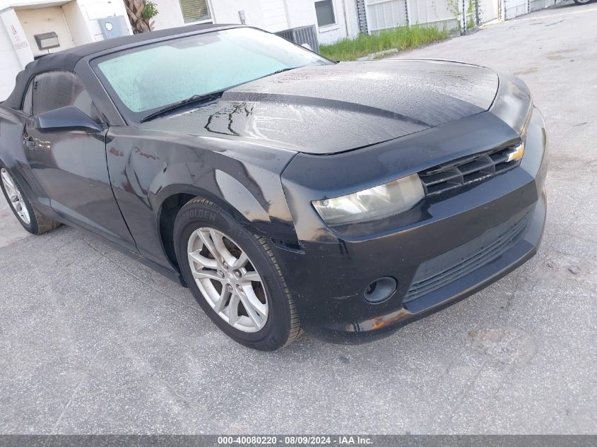 2014 Chevrolet Camaro Lt VIN: 2G1FB3D33E9127244 Lot: 40080220