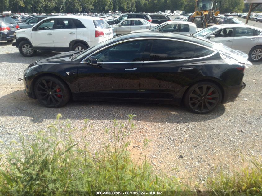 2020 Tesla Model 3 Performance Dual Motor All-Wheel Drive VIN: 5YJ3E1ECXLF746856 Lot: 40080289