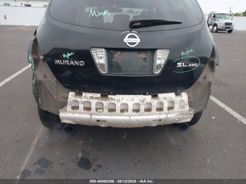 JN8AZ08W37W652156 2007 Nissan Murano Sl