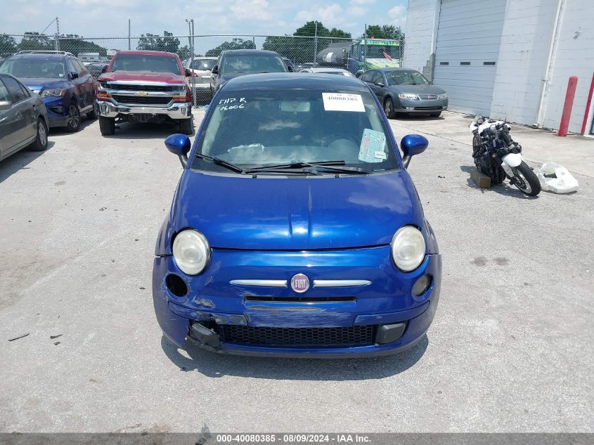 2012 Fiat 500 Pop VIN: 3C3CFFAR9CT127093 Lot: 40080385