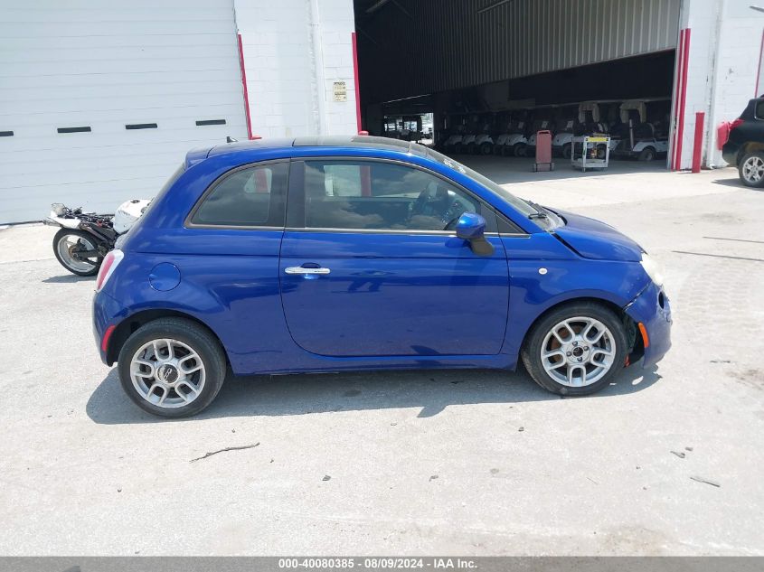 2012 Fiat 500 Pop VIN: 3C3CFFAR9CT127093 Lot: 40080385