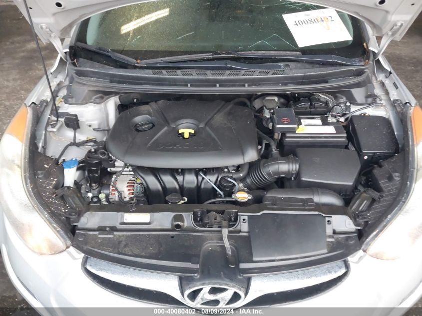 2012 Hyundai Elantra Gls VIN: 5NPDH4AE7CH096177 Lot: 40080402