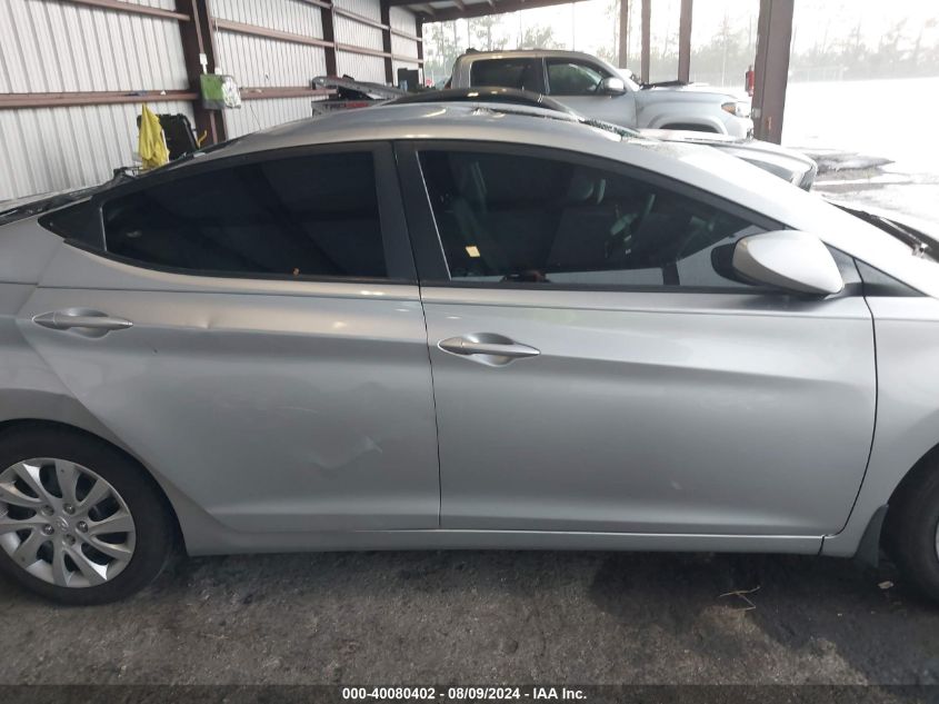 2012 Hyundai Elantra Gls VIN: 5NPDH4AE7CH096177 Lot: 40080402