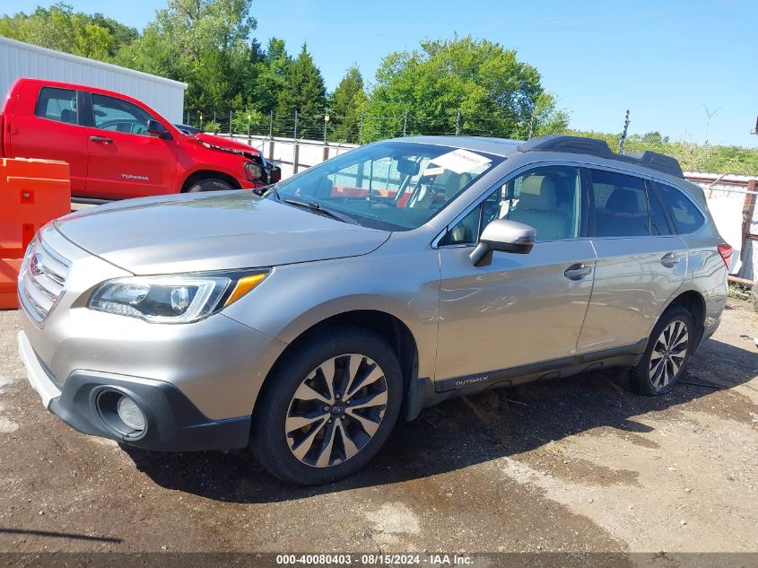 2016 Subaru Outback 2.5I Limited VIN: 4S4BSANC7G3347485 Lot: 40080403