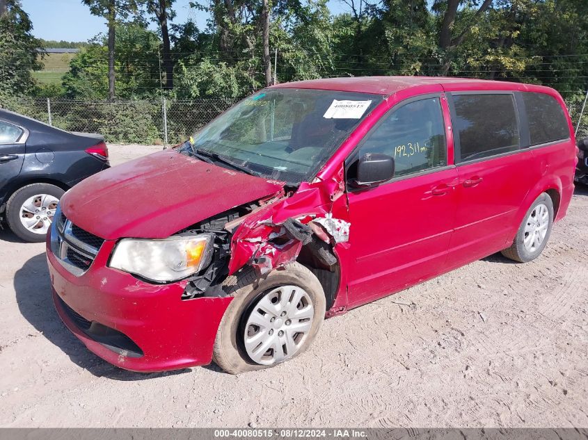 2014 Dodge Grand Caravan Se VIN: 2C4RDGBG9ER452279 Lot: 40080515