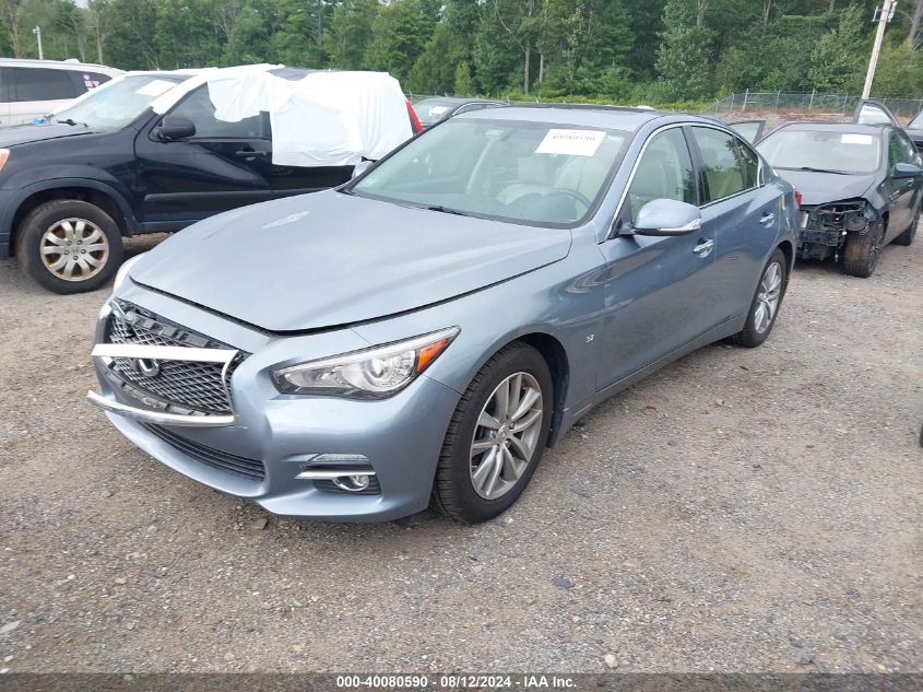 2014 Infiniti Q50 Premium VIN: JN1BV7AR8EM704756 Lot: 40080590