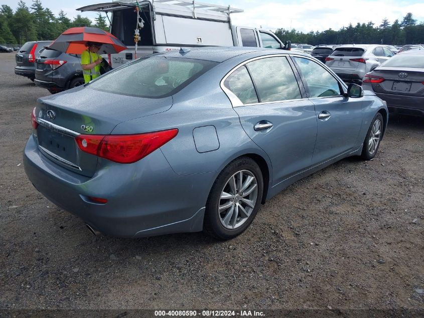 2014 Infiniti Q50 Premium VIN: JN1BV7AR8EM704756 Lot: 40080590