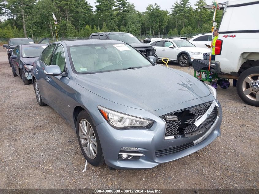 2014 Infiniti Q50 Premium VIN: JN1BV7AR8EM704756 Lot: 40080590