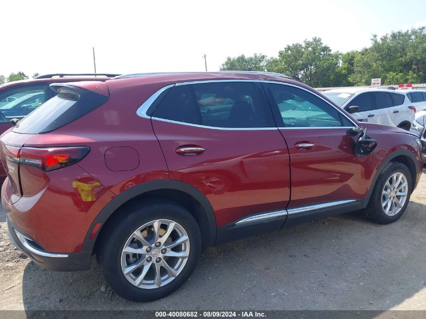 2021 Buick Envision Fwd Preferred VIN: LRBAZLR46MD088051 Lot: 40080682