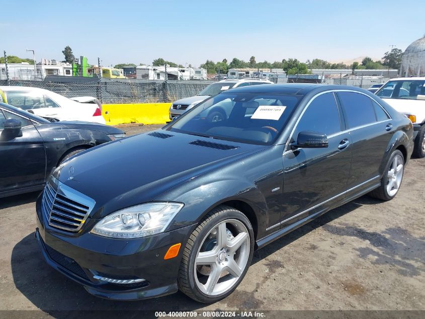 2012 Mercedes-Benz S 550 VIN: WDDNG7DB4CA420449 Lot: 40080709