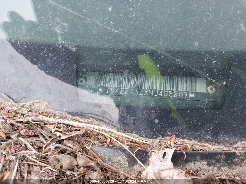 1992 Buick Riviera VIN: 1G4EZ13LXNU403809 Lot: 40080720