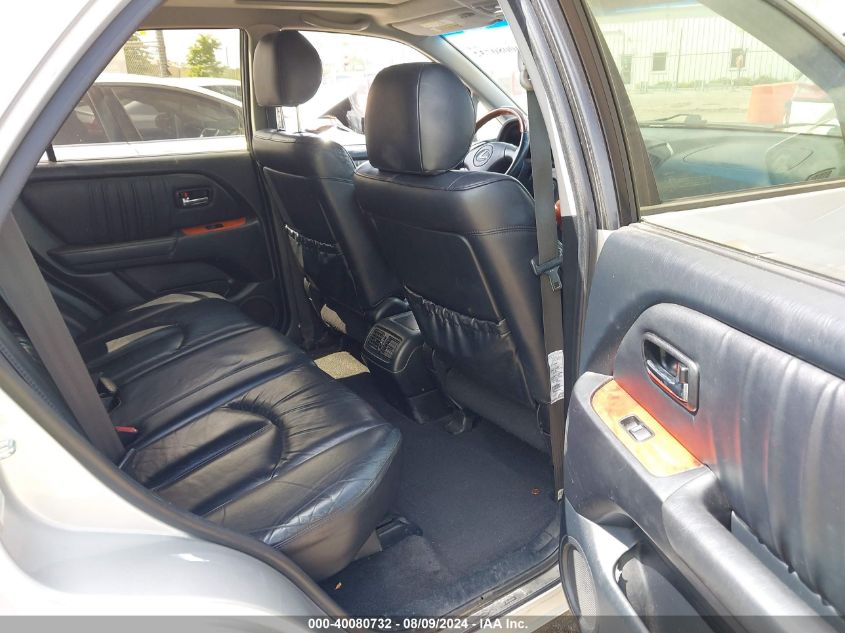 2002 Lexus Rx 300 VIN: JTJHF10UX20290838 Lot: 40080732