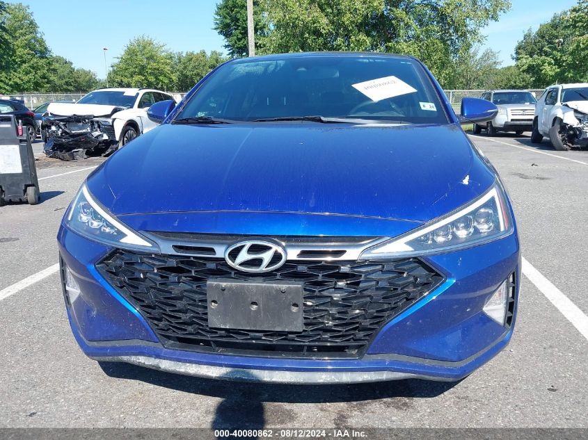 2019 Hyundai Elantra Sport VIN: KMHD04LB1KU886777 Lot: 40080862