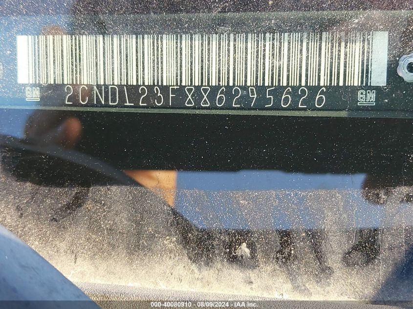 2CNDL23F886295626 2008 Chevrolet Equinox Ls