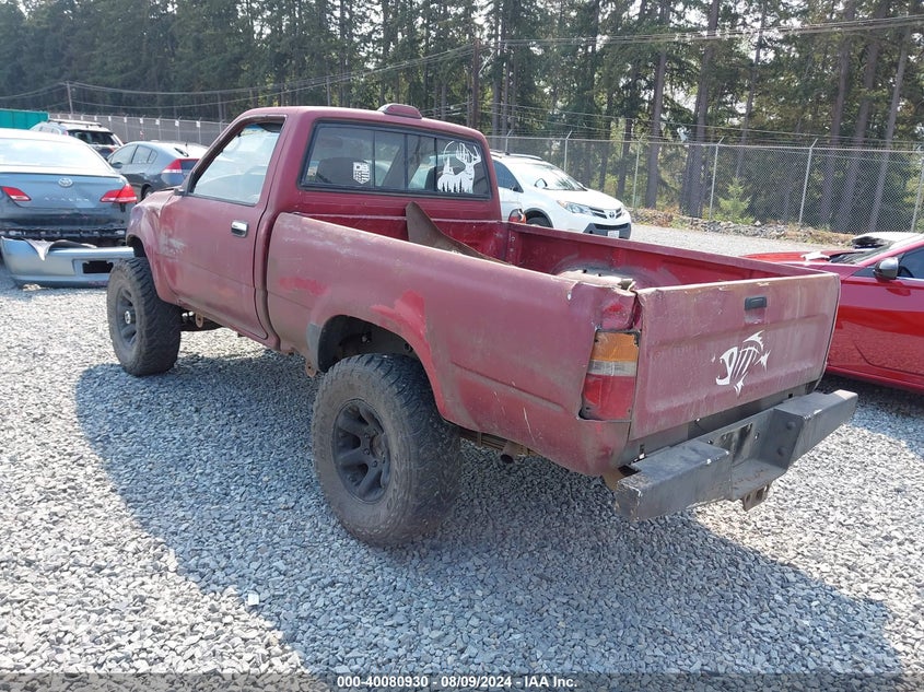 1994 Toyota Pickup 1/2 Ton Shrt Wheelbase/Dx VIN: JT4RN01P4R7067239 Lot: 40080930
