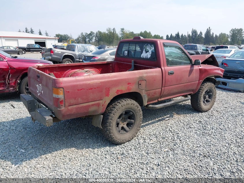 1994 Toyota Pickup 1/2 Ton Shrt Wheelbase/Dx VIN: JT4RN01P4R7067239 Lot: 40080930
