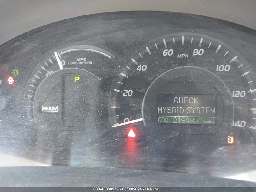 2009 Toyota Camry Hybrid Hybrid VIN: 4T1BB46KX9U067550 Lot: 40080976