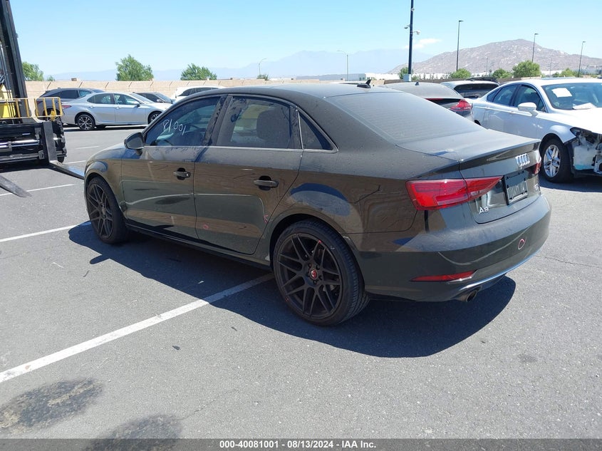 2018 Audi A3 2.0T Premium/2.0T Tech Premium VIN: WAUB8GFF1J1044149 Lot: 40081001
