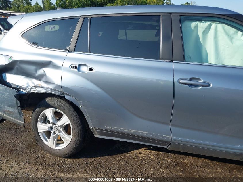 2023 Toyota Highlander Hybrid Le VIN: 5TDBBRCH8PS577150 Lot: 40081032