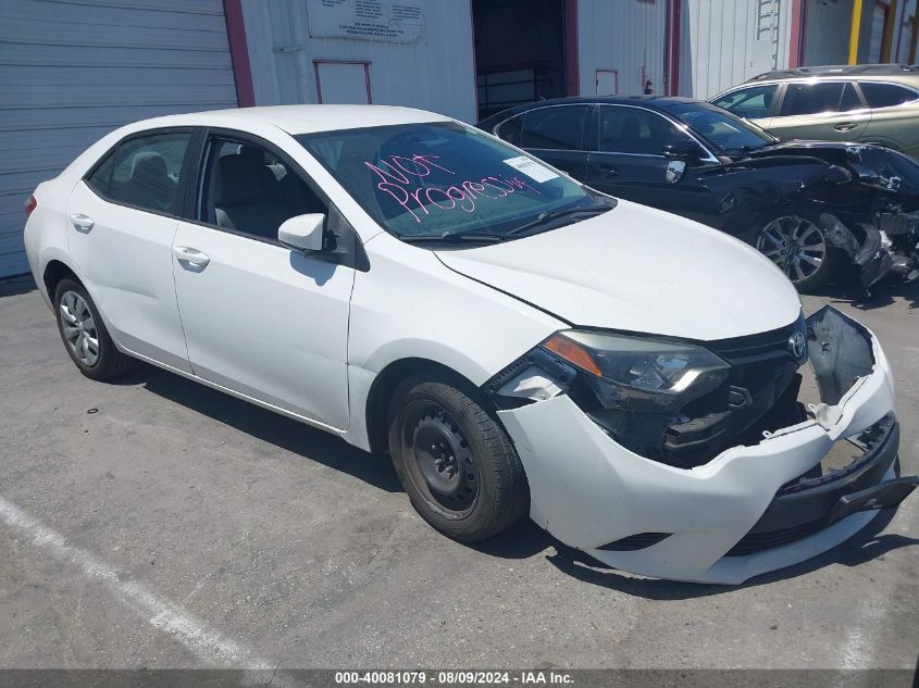 2014 Toyota Corolla Le VIN: 5YFBURHE6EP050707 Lot: 40081079