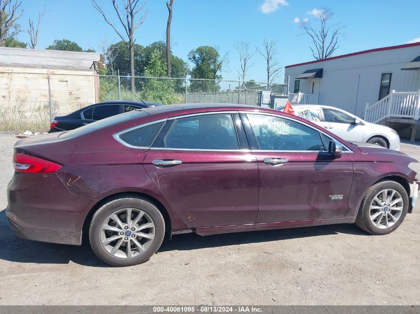 2017 Ford Fusion Se Phev VIN: 3FA6P0PU0HR409857 Lot: 40081095