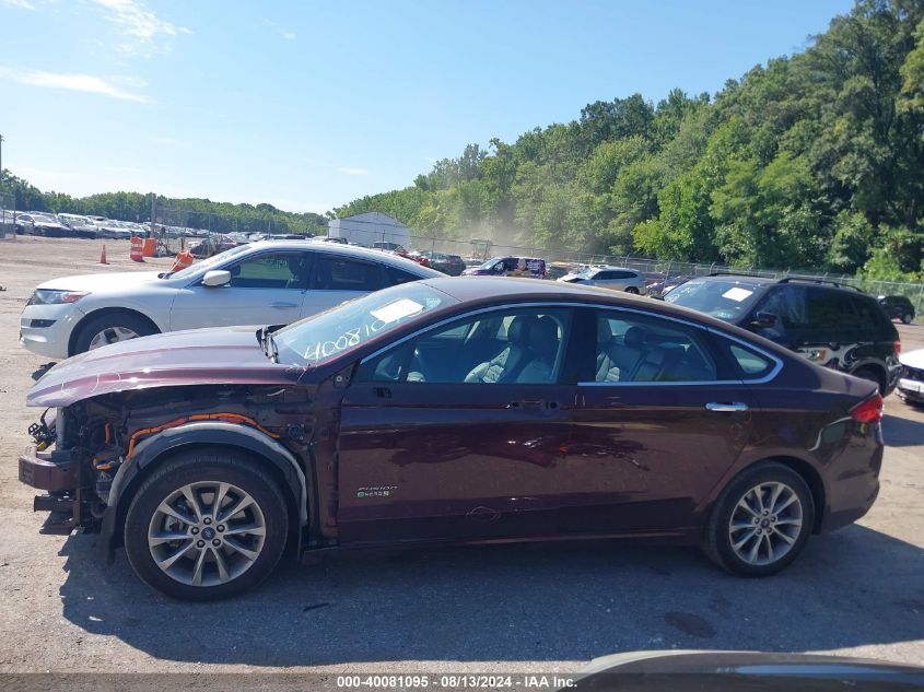 2017 Ford Fusion Se Phev VIN: 3FA6P0PU0HR409857 Lot: 40081095