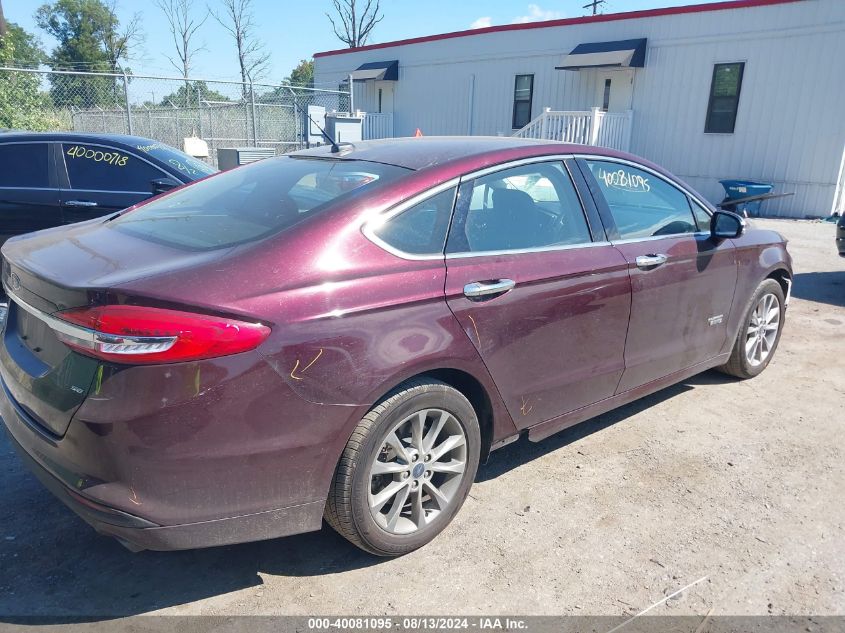 2017 FORD FUSION ENERGI SE LUXURY - 3FA6P0PU0HR409857