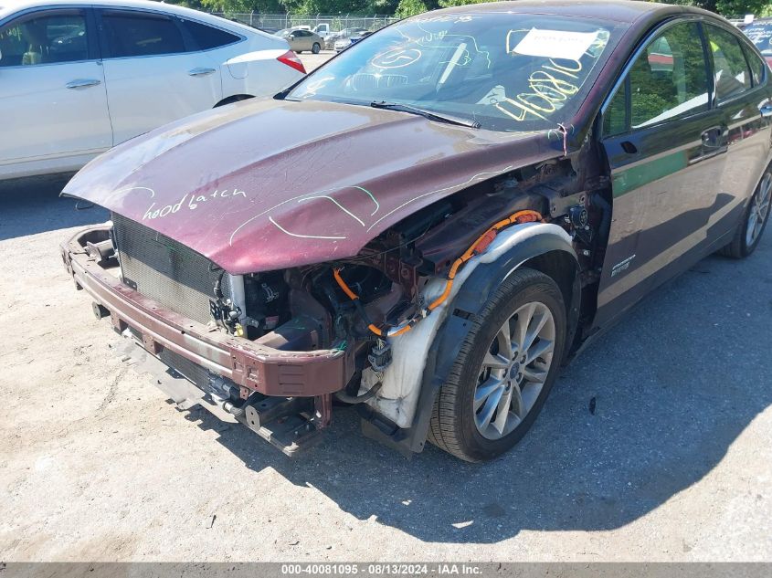 2017 FORD FUSION ENERGI SE LUXURY - 3FA6P0PU0HR409857