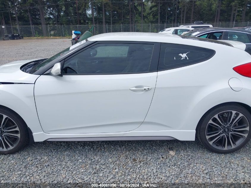 2016 Hyundai Veloster Turbo VIN: KMHTC6AE6GU251542 Lot: 40081096