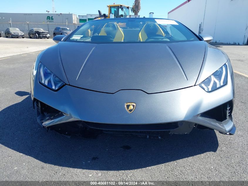 2023 Lamborghini Huracan Evo Spyder Rwd VIN: ZHWUT5ZF9PLA21588 Lot: 40081102