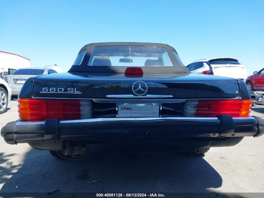 WDBBA48D2HA074660 1987 Mercedes-Benz 560 Sl