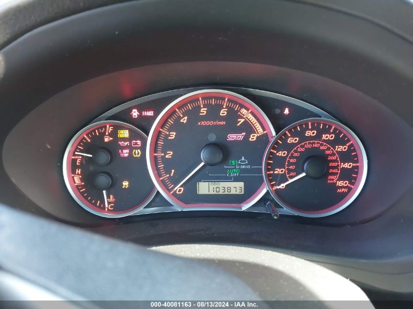 2013 Subaru Impreza Wrx Sti VIN: JF1GV8J68DL030682 Lot: 40081163