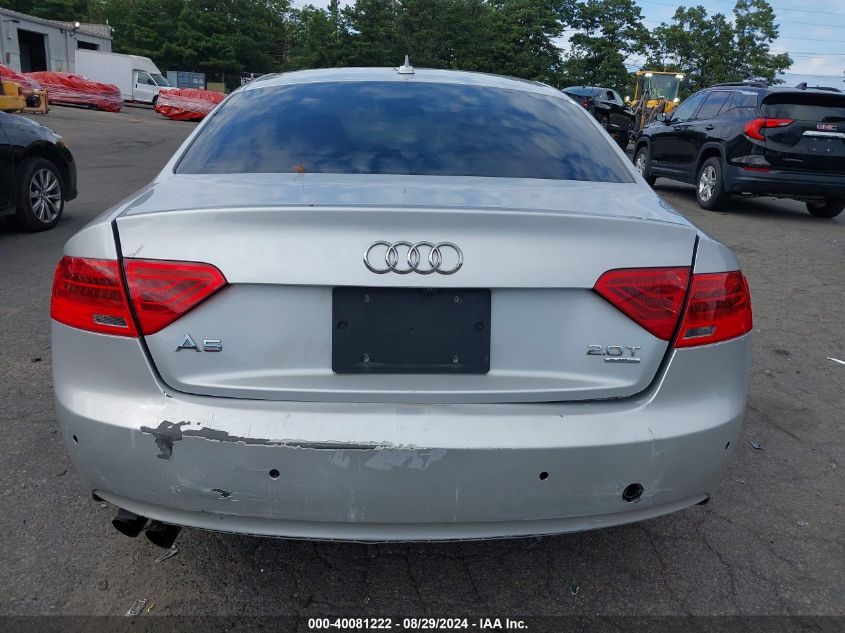 2013 Audi A5 2.0T Premium VIN: WAULFAFR6DA080716 Lot: 40081222