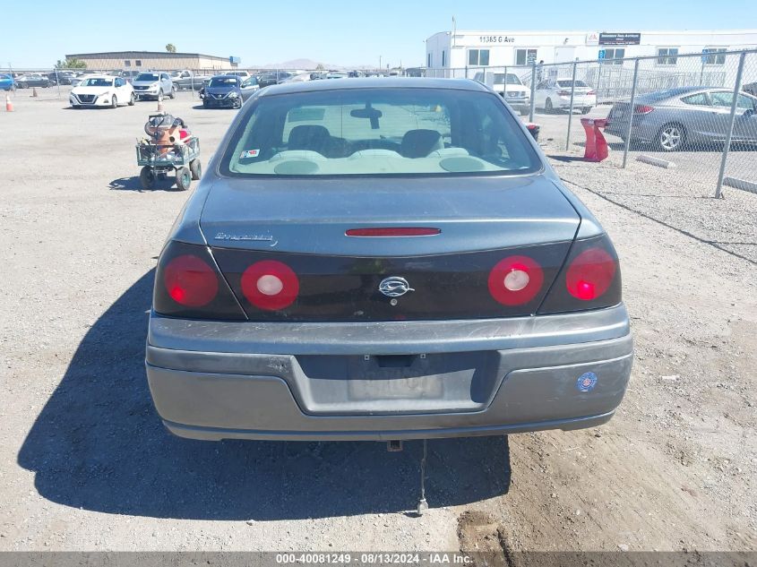 2004 Chevrolet Impala VIN: 2G1WF52E149352149 Lot: 40081249