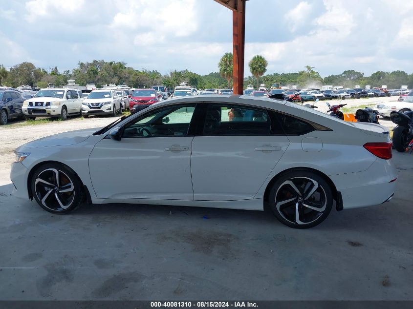 2022 Honda Accord Sport VIN: 1HGCV1F39NA118816 Lot: 40081310