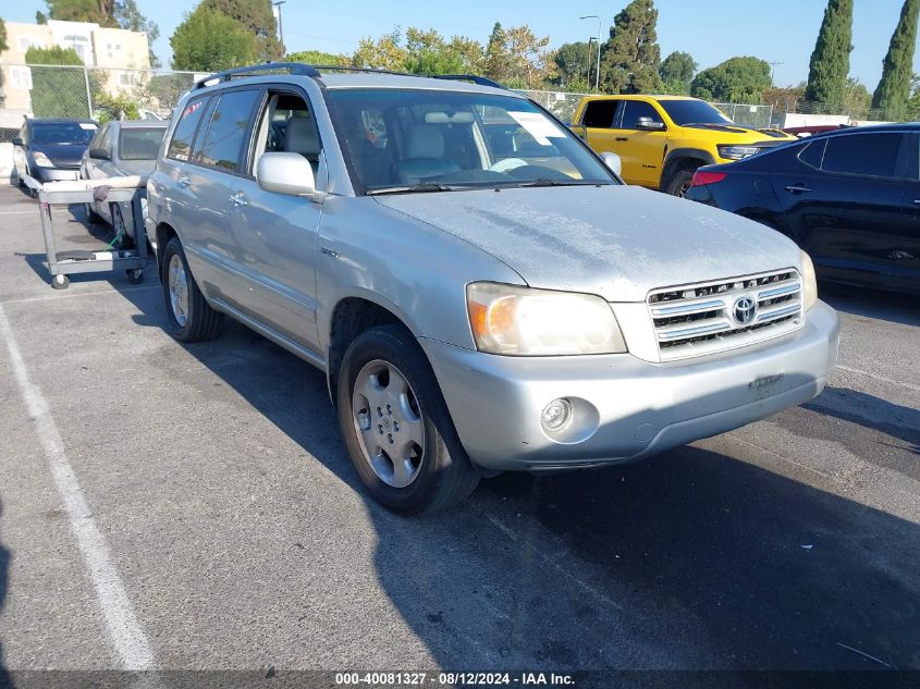 2006 Toyota Highlander Limited VIN: JTEDP21A460117343 Lot: 40081327