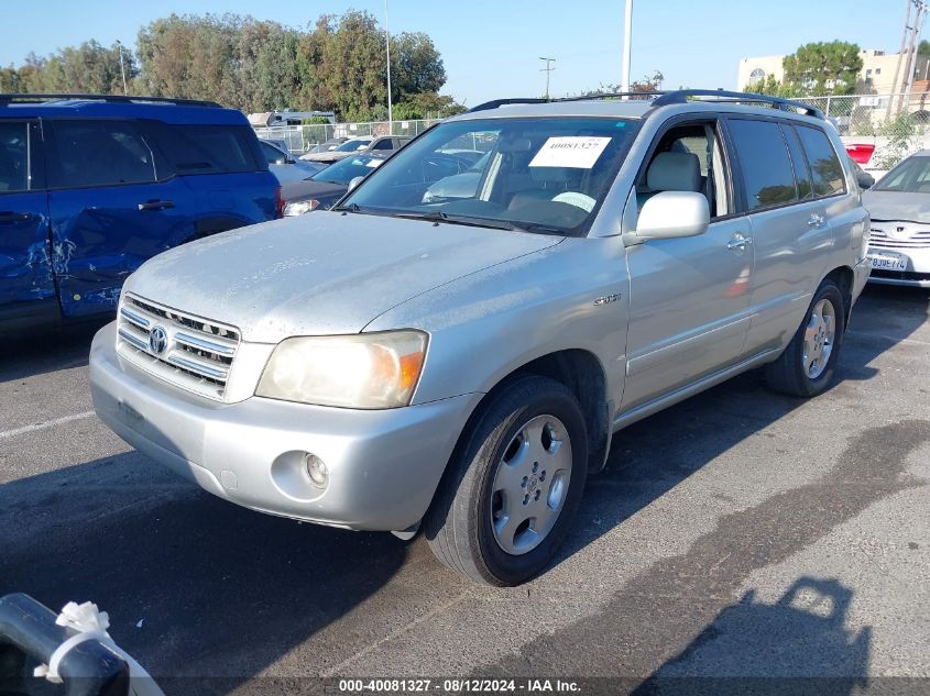 2006 Toyota Highlander Limited VIN: JTEDP21A460117343 Lot: 40081327