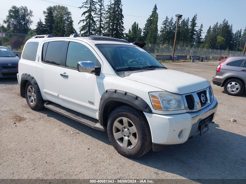 2007 Nissan Armada Le VIN: 5N1BA08CX7N705031 Lot: 40081343