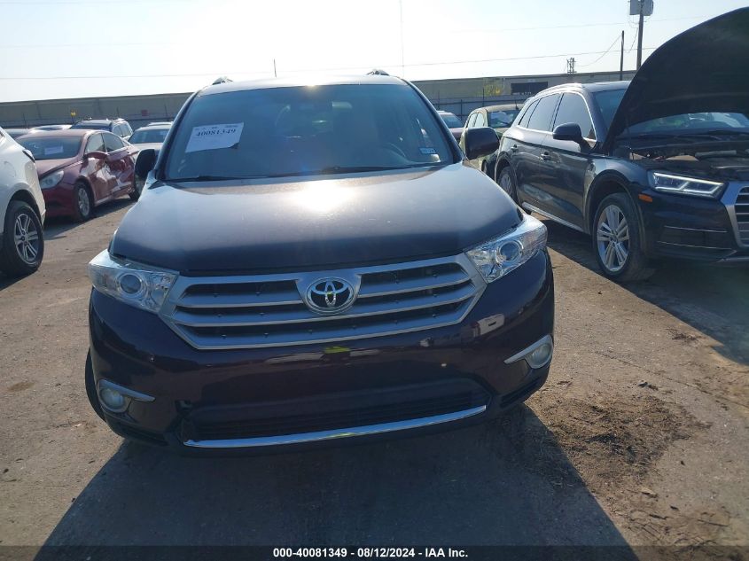 5TDYK3EH5CS053341 2012 Toyota Highlander Limited V6