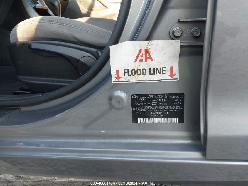 5NPDH4AE9DH379343 2013 Hyundai Elantra Gls