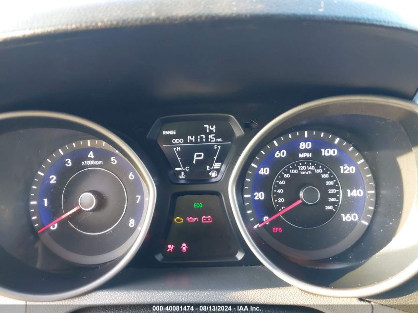 5NPDH4AE9DH379343 2013 Hyundai Elantra Gls