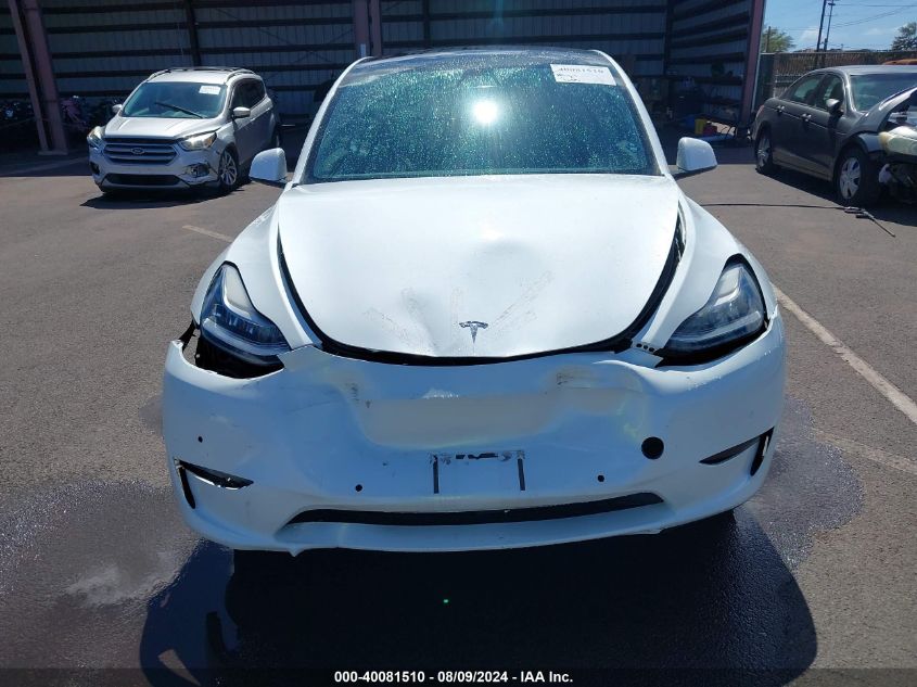 2021 Tesla Model Y Long Range Dual Motor All-Wheel Drive VIN: 5YJYGDEE2MF087059 Lot: 40081510